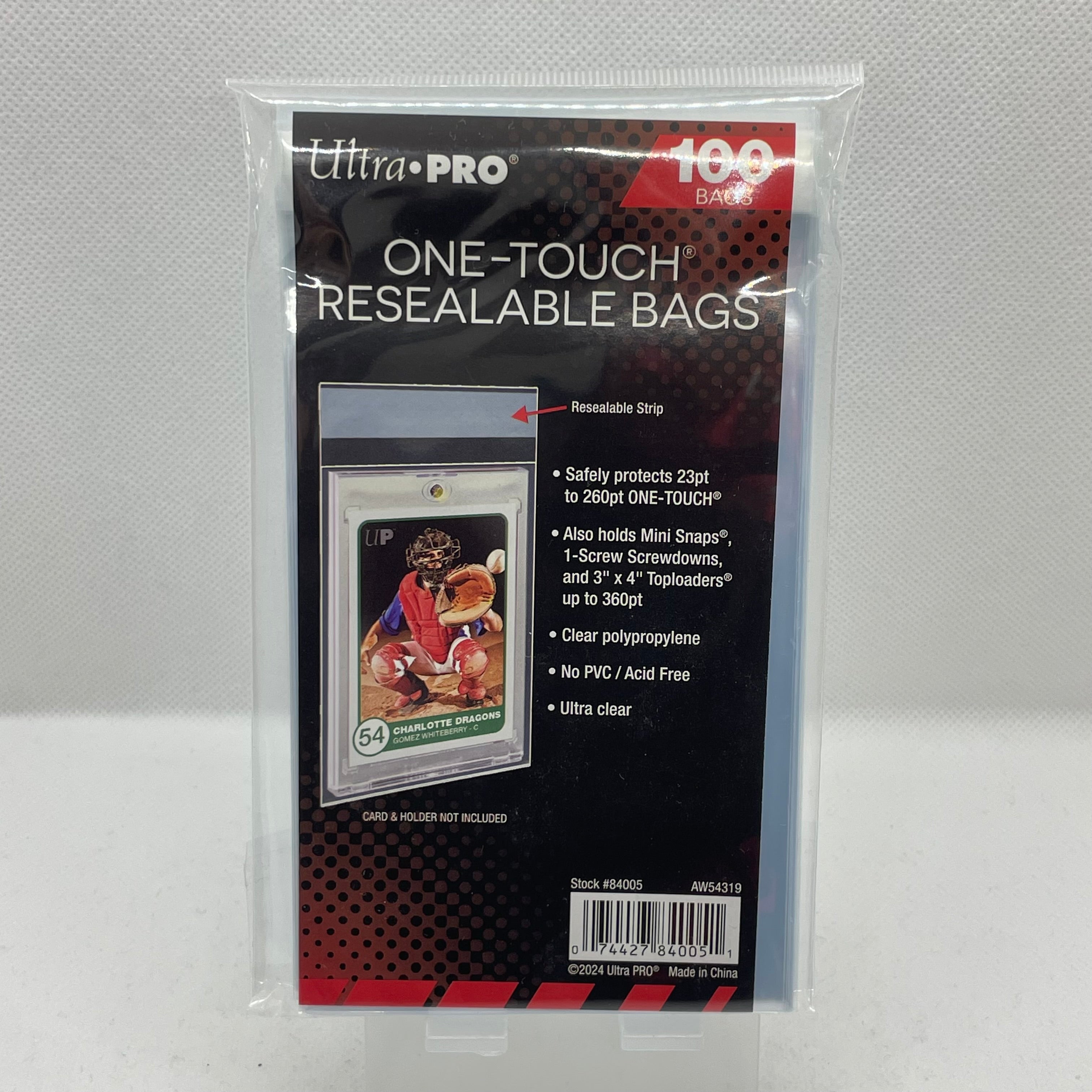 Ultra PRO - 100 Protèges Cartes refermable : One-Touch Resealable Bags