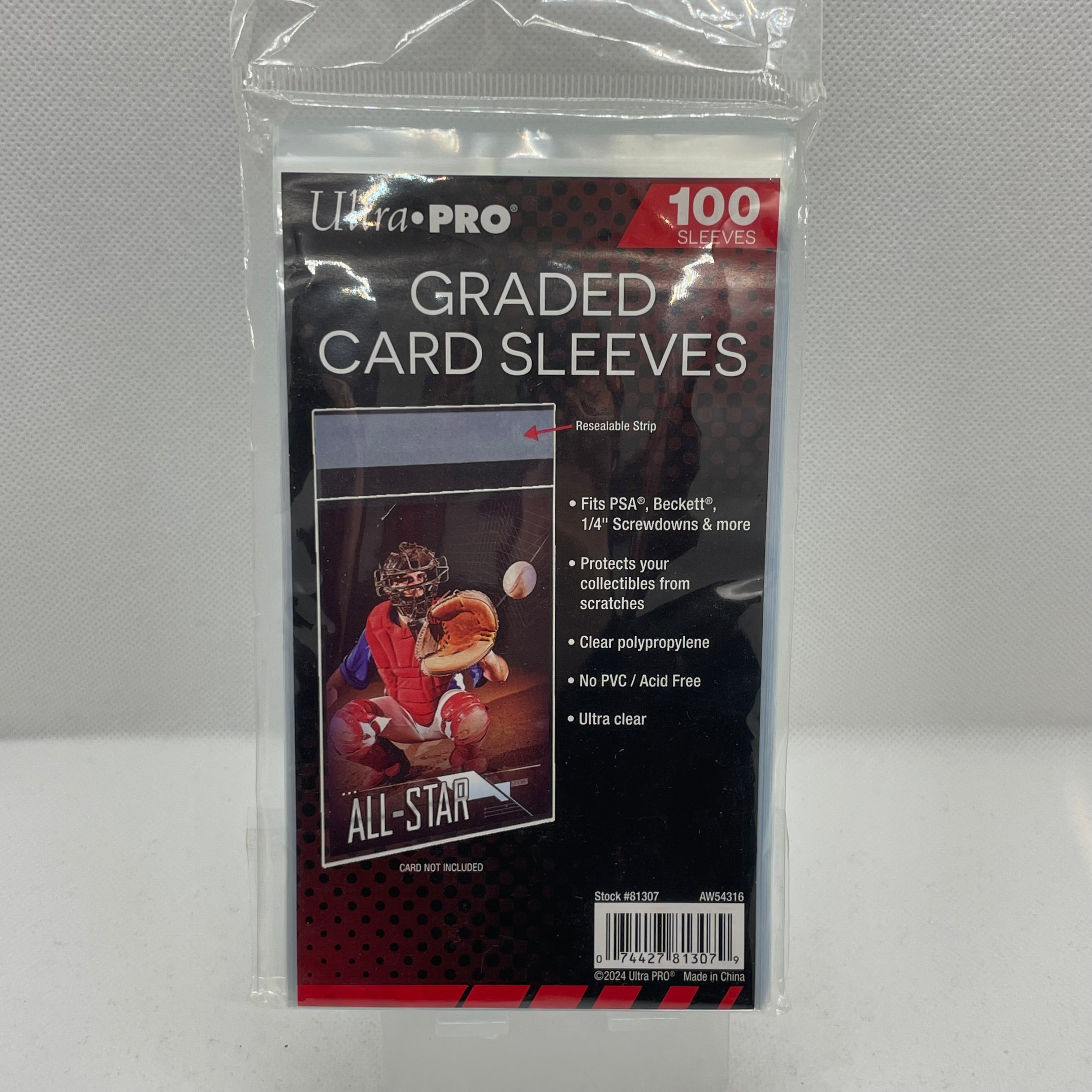 Ultra PRO - 100 Protèges Cartes refermable : Graded Card Sleeves