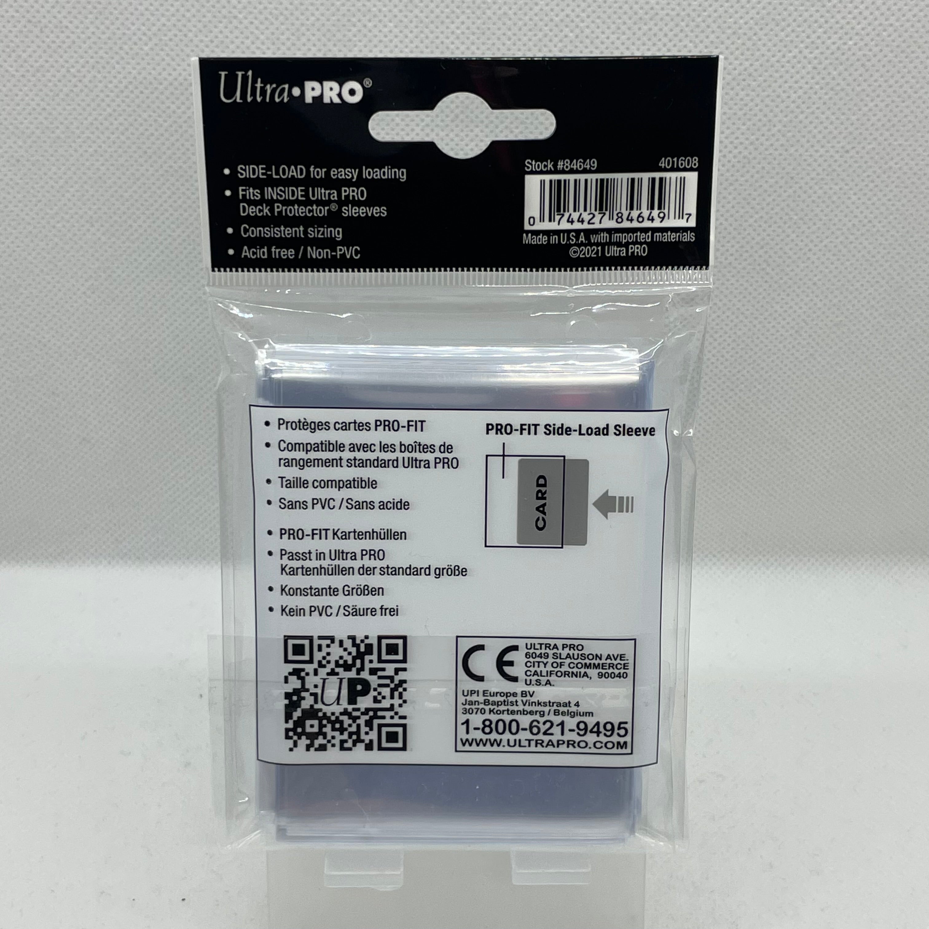 Ultra PRO - 100 Protèges Cartes souples : Fit Side-Load SLEEVES (Format Pokémon)