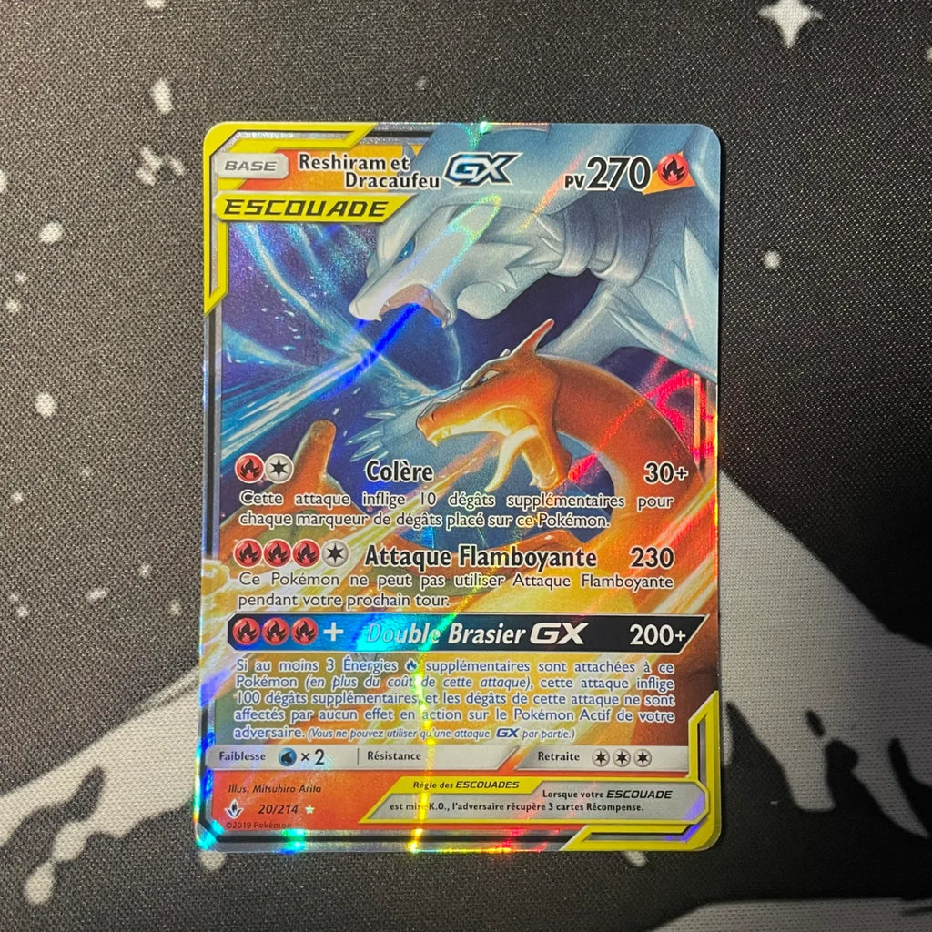 Reshiram et Dracaufeu GX 20/214 — Alliance Infaillible · Near Mint