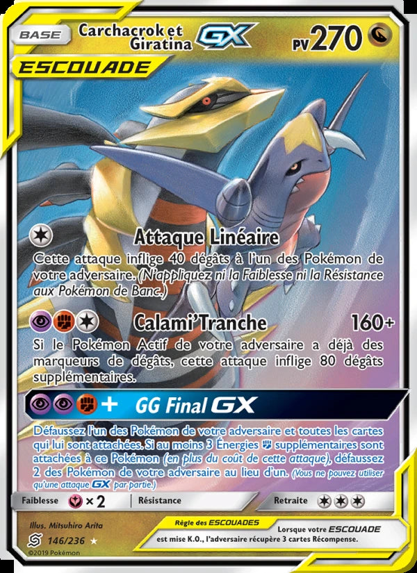 Carchacrok et Giratina GX 146/236 — Harmonie des Esprits · Excellent