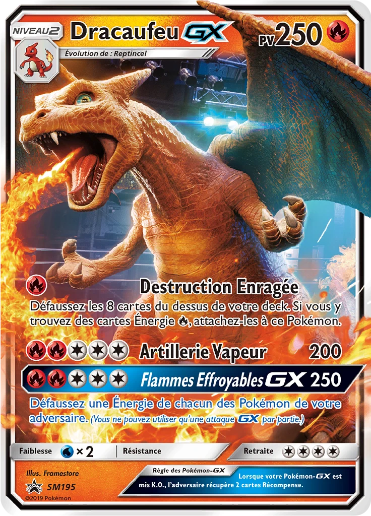 Dracaufeu GX SM195 — Promo SM · Near Mint